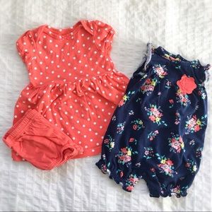 VGUC Two-Piece Dress and Romper Set by Carter’s